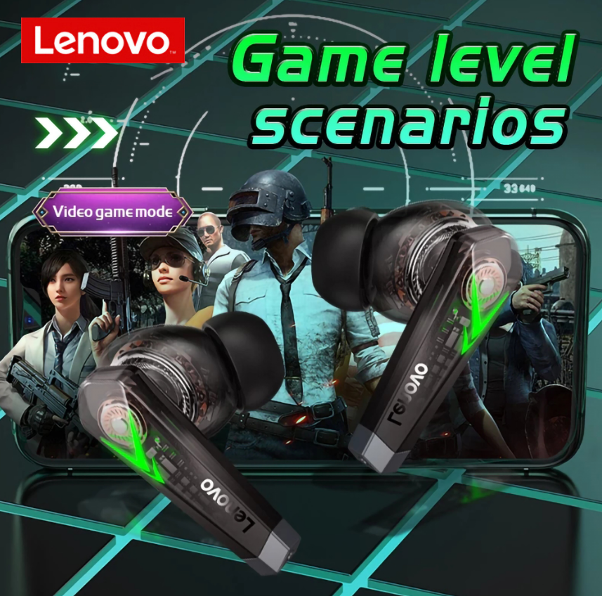 Lenovo LP6 TWS Gaming Wireless Bluetooth Earphones