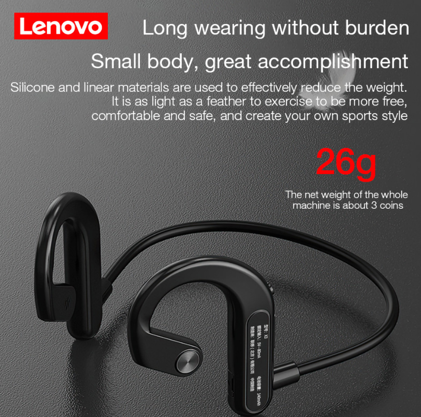 Lenovo X3 Bone Conduction Bluetooth Headset