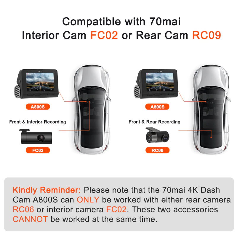 70mai Dash Cam  A800S